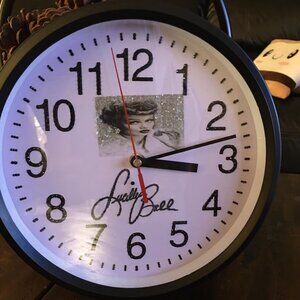 Lucille Ball -Glam Wall Clock, Gift, I Love Lucy, Sparkly Birthday, Wedding, Hom